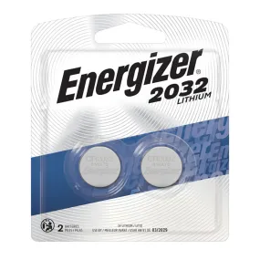 Energizer 2032 3V Lithium Coin Battery, 2-pack