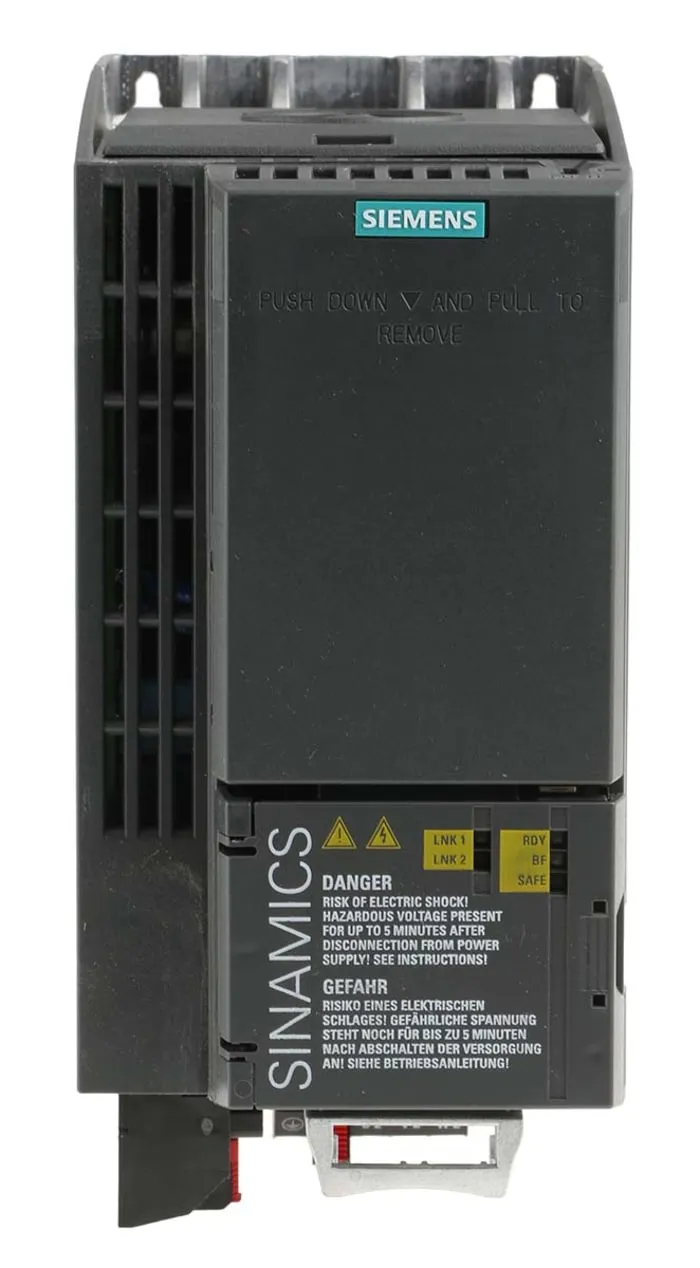 Siemens Inverter Drive, 7.5 kW, 3 Phase, 400 V ac, 18.2 A, 21.5 A, SINAMICS G120C Series